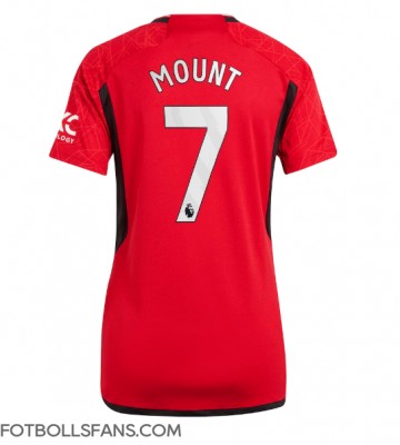 Manchester United Mason Mount #7 Replika Hemmatröja Damer 2023-24 Kortärmad